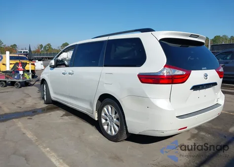 2015 Toyota Sienna Limited Premium 7 Passenger z USA, uszkodzony, nr VIN 5TDYK3DC2FS556173